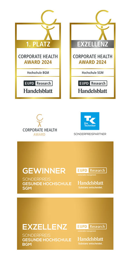 Logos Auszeichnungen Corporate Health