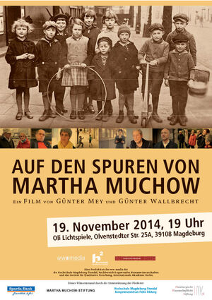 Plakat zum Dokumentarfilm „Auf den Spuren von Martha Muchow”