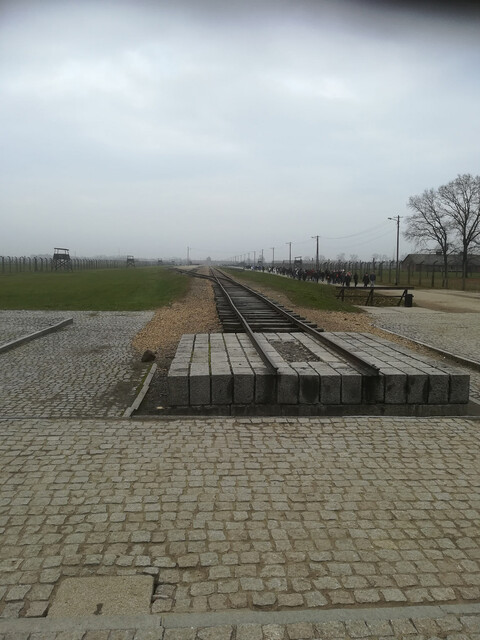 Endstation (Birkenau, am Ende der „Judenrampe“ beim Krematorium; Erik Schulz)