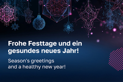 Frohe Festtage und ein gesundes neues Jahr! Grafik: Hochschulkommunikation